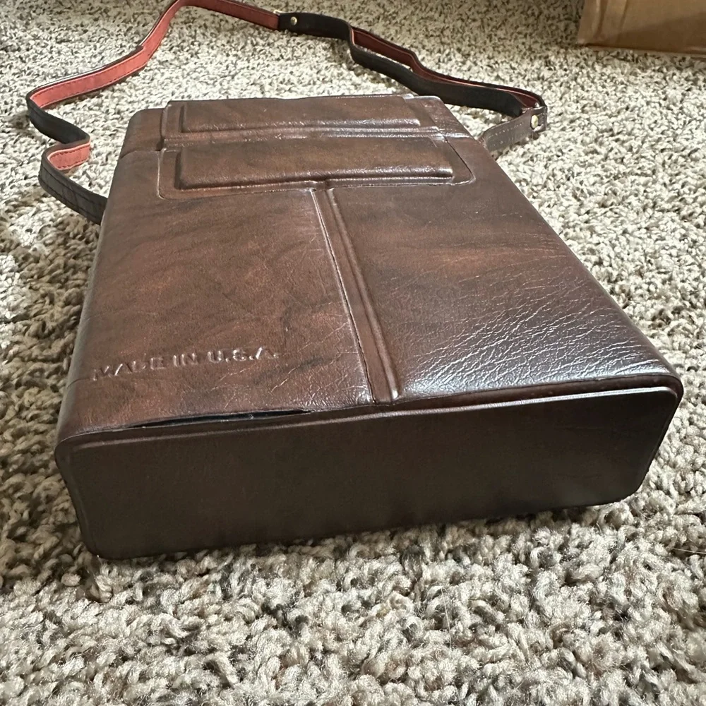 VTG Kodak Brown Leather Camera Bag